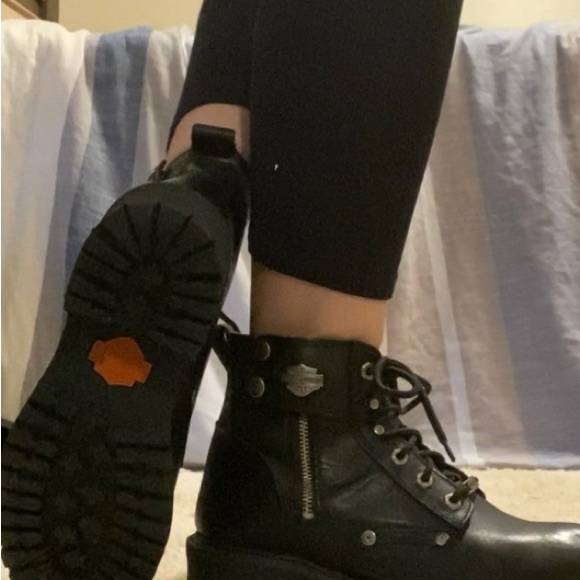Harley Davidson Combat Boots Sz. 9 1/2 - Picture 7 of 8